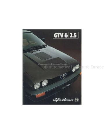 1981 ALFA ROMEO GTV6 2.5 BROCHURE GERMAN, Nieuw