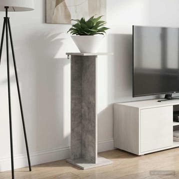 vidaXL Plantenstand Beton Grijs 25 x 25,5 x 80,5 cm, Verzenden, Nieuw
