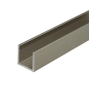 U-profiel 20 x 17 x 20 x 1,5 mm - 2500 mm-RVS E4/C31, Doe-het-zelf en Bouw, Verzenden, Nieuw