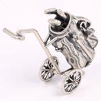 NO RESERVE - Miniatuur Golftas - Figurine - Argent 835