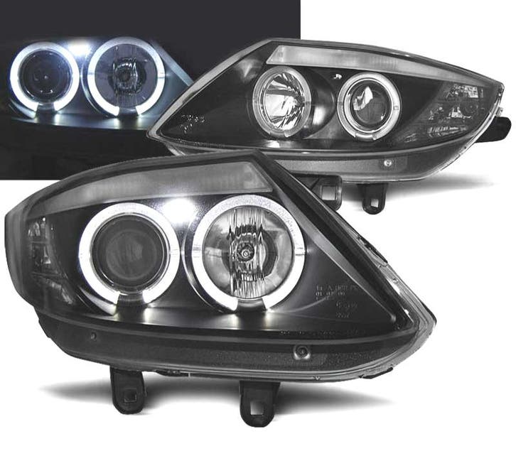 PHARES BMW Z4 E85 03-09 ANGEL EYES FOND NOIR LED, Autos : Pièces & Accessoires, Éclairage, Envoi