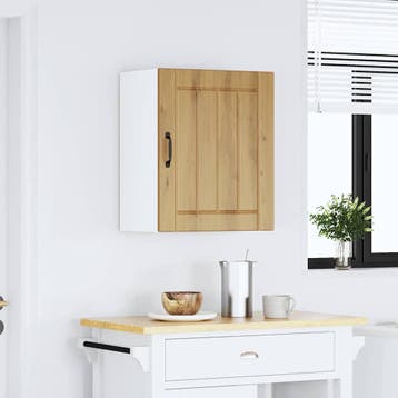 vidaXL Keukenbovenkast Lucca bewerkt hout artisanaal, Verzenden