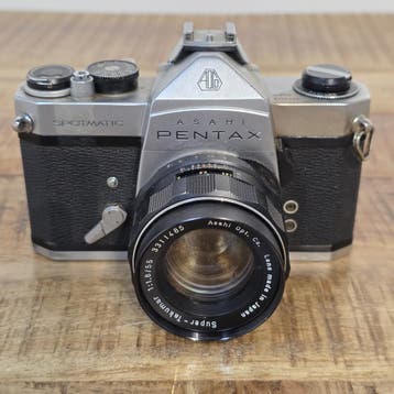 Asahi Pentax Spotmatic + 85mm 1.8, TV, Hi-fi & Vidéo, Appareils photo analogiques, Ophalen of Verzenden