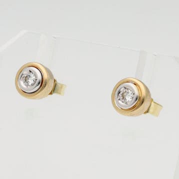 Zonder minimumprijs - Oorbellen - 14 karaat Geel goud,, Nieuw
