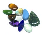 Set van heel mooie cabochons, 100% natuurlijk Cabochon-