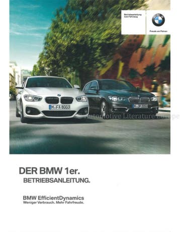2015 BMW 1 SERIE INSTRUCTIEBOEKJE DUITS