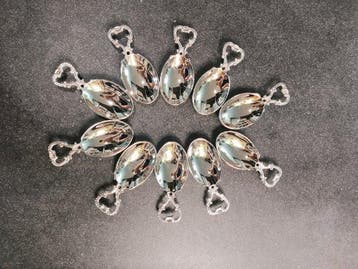 Cuillère de service (10) - Plaqué(e) argent - Amuse-bouche, Antiquités & Art