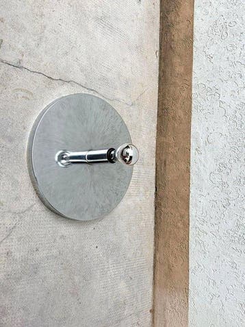 Plafondlamp - chroomgeplateerd metaal - Wand- of