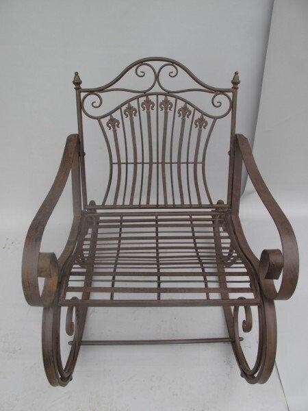 Tuinmeubelset - Gietijzer - Schommelstoel, Antiek en Kunst, Curiosa en Brocante
