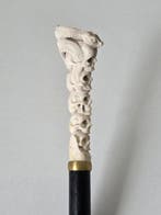 Schedels met Slang - Gedetailleerd Handsnijwerk Wandelstok -