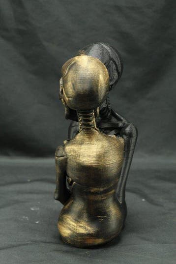 Beeld, 3D Printed Gothic Sculpture - Eternal Embrace