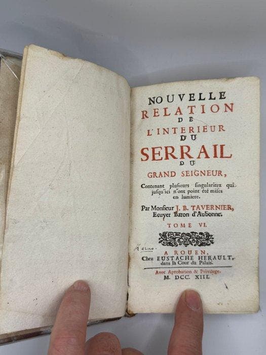 J. B. Tavernier - Nouvelle relation de linterieur du, Antiquités & Art, Antiquités | Livres & Manuscrits