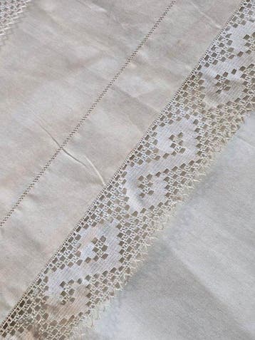 Laken (3) - 265 cm - 225 cm - Antieke uitzet, Antiek en Kunst