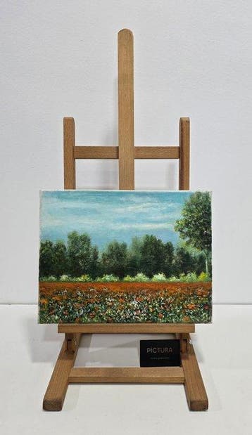 Ángel Ries (1943) - Flores junto a la arboleda