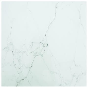 vidaXL Tafelblad 60x60 cm 6 mm gehard glas met marmeren, Verzenden