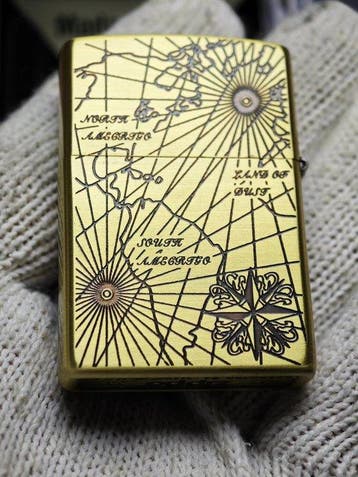 Zippo - Zonder minimumprijs - Aansteker - Messing, Parelmoer, Nieuw