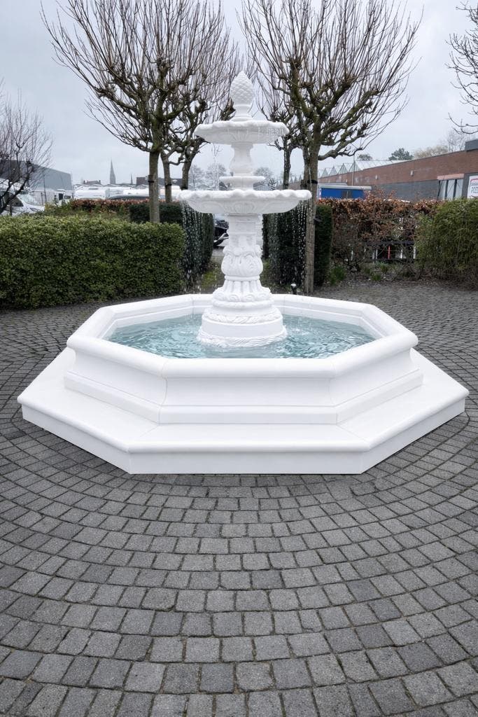 Eenmalige aanbieding fontein met rand laatste showmodel, Jardin & Terrasse, Pièces d'eau & Fontaines