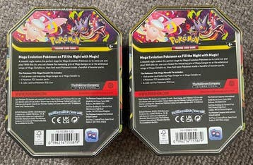 Pokémon - 2 Box - Mega Moonlit EX Tin: Gengar EX & Mega, Nieuw