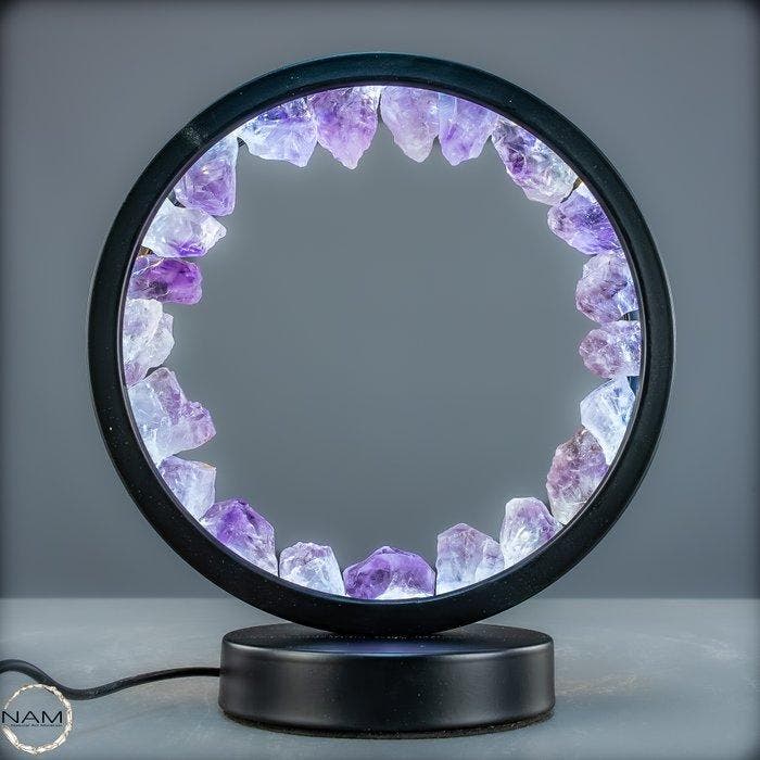 Cirkel van het Licht – Natuurlijke amethist Een stralend, Verzamelen, Mineralen en Fossielen