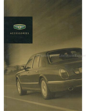 2000 BENTLEY ACCESSOIRES BROCHURE ENGELS, Nieuw