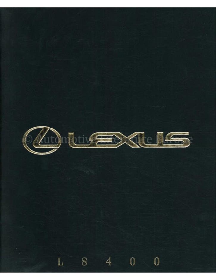 1992 LEXUS LS400 BROCHURE NEDERLANDS, Livres, Autos | Brochures & Magazines