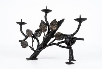 artisan made - Kandelaber - Legering - Art Nouveau kandelaar