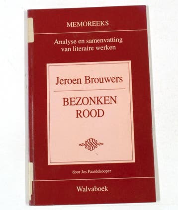 Jeroen Brouwers - Bezonken Rood 9789066756816 Paardekooper, Verzenden, Paardekooper
