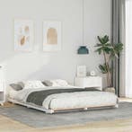 vidaXL Bedframe Wit 140 x 220 cm Massief grenenhout, Huis en Inrichting, Slaapkamer | Bedden, Verzenden, Nieuw