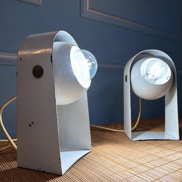 Lampe de table (2) - Paire de « Eyeball » - Acier