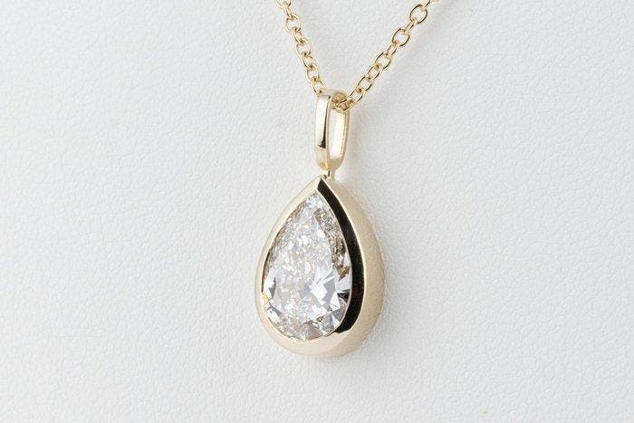 Halsketting - 14 karaat Geel goud - 3.00ct. tw. Diamant, Bijoux, Sacs & Beauté, Colliers