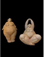 Sculpture dextérieur, Volle dames - 25 cm - Cortenstaal -