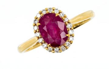Zonder minimumprijs - Ring - 14 karaat Geel goud - 2.17ct., Nieuw