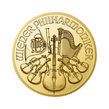 Gouden Philharmoniker munt 2026 1/2 troy ounce