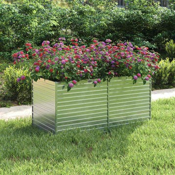 vidaXL Plantenbak verhoogd 160x80x77 cm gegalvaniseerd staal, Verzenden