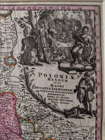 Polen - Polen; Mathieus Seutter - POLONIÆ REGNUM ut et MAGNI, Nieuw