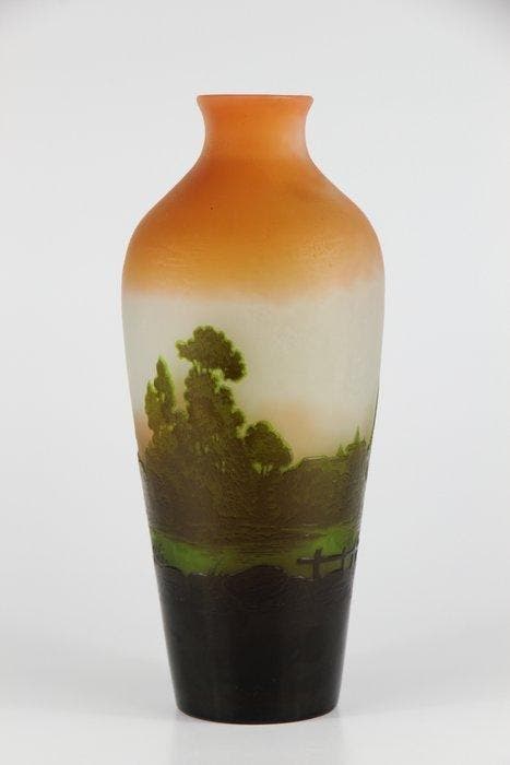 Emile Gallé, Établissements Gallé - Vase - Verre, Antiquités & Art, Antiquités | Verre & Cristal