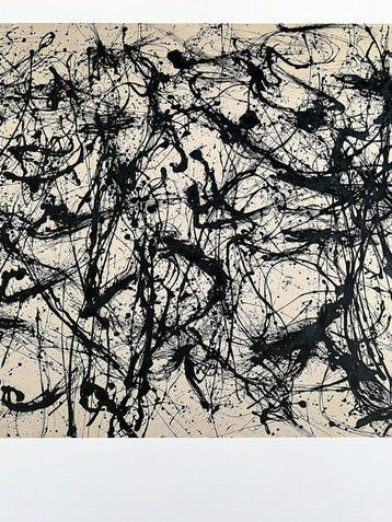 Jackson Pollock (after) - Nummer 32 - nach Original von, Antiek en Kunst
