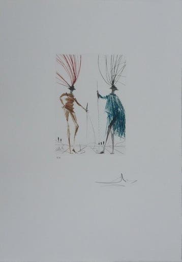 Salvador Dali (1904-1989) - Shakespeare : Deux Gentilshommes, Antiek en Kunst