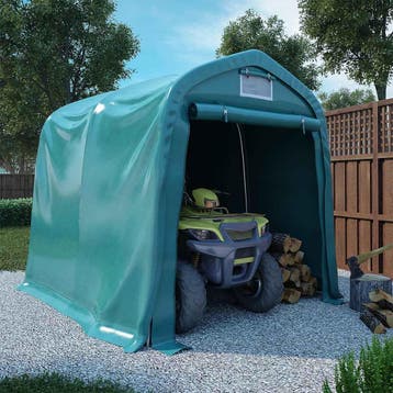 vidaXL Garagetent 1,6x2,4 m PVC groen, Tuin en Terras, Verzenden, Nieuw