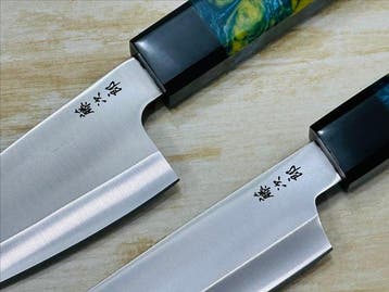 Couteau de cuisine - Deba & Nakiri - Paire de couteaux de