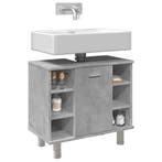 vidaXL Badkamerkast 60x32x53,5 cm spaanplaat betongrijs, Huis en Inrichting, Badkamer | Badkamermeubels, Verzenden, Nieuw