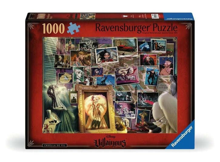Disney Villainous Cruella de Vil Puzzel (1000 stukken), Verzamelen, Disney, Nieuw, Ophalen of Verzenden