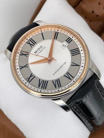 Mido - Baroncelli III Chronometer Automatic 18K Bezel -, Handtassen en Accessoires, Nieuw