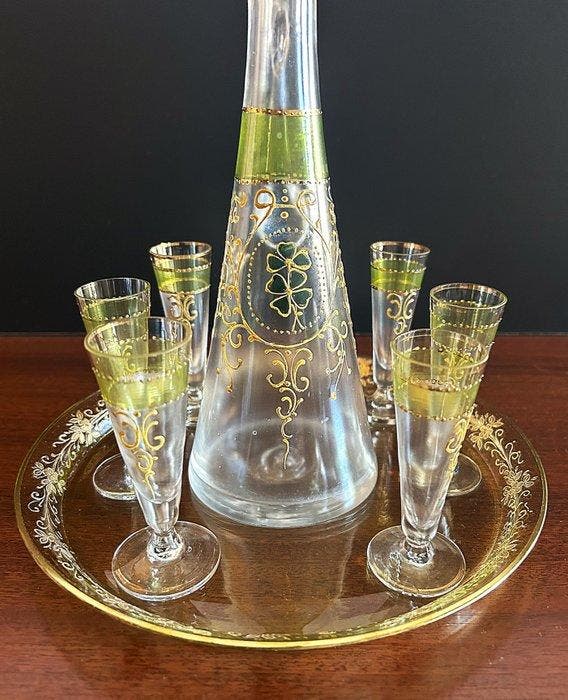 Moser & Söhne - Service de boisson - Verre, Antiquités & Art, Art | Objets design