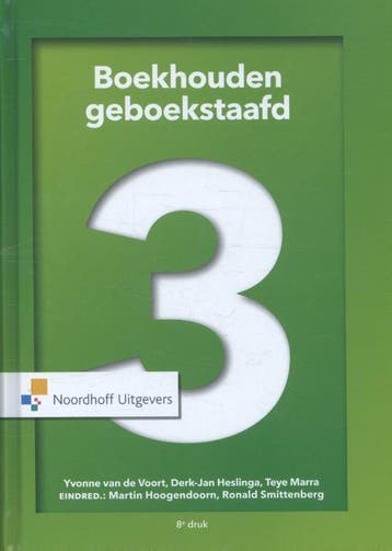 Boekhouden geboekstaafd 3 9789001846015 Teye Marra, Boeken, Verzenden, Zo goed als nieuw, Teye Marra