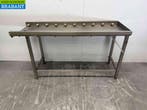 RVS Afvoertafel / rollenbaan tbv doorschuifvaatwasser 168 cm, Ophalen of Verzenden