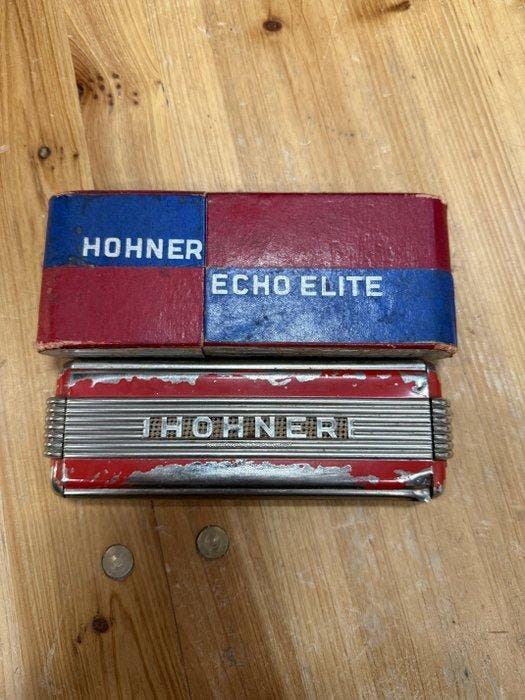 Hohner - Echo Elite - - Mondharmonica - Duitsland - 1930, Muziek en Instrumenten, Blaasinstrumenten | Blokfluiten
