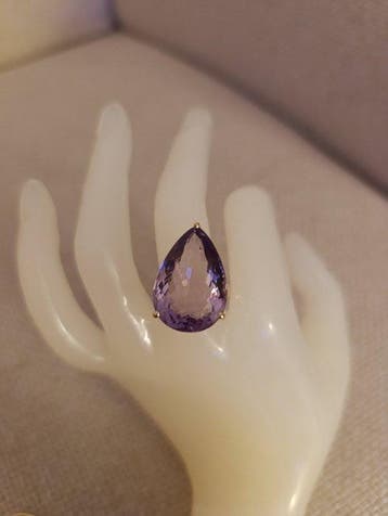 Zonder minimumprijs - Ring Zilver, Ametista Amethist, Nieuw