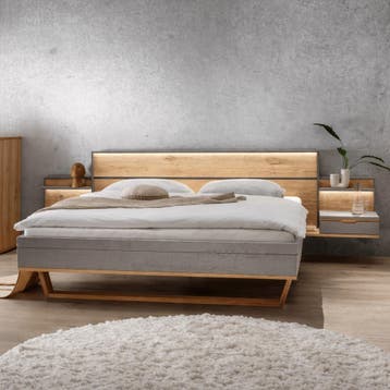 Forestales Alabama II Grijs Houten Bed - 160 x 200