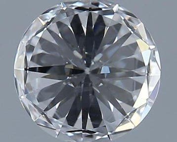 1 pcs Diamant (Natuurlijk) - 0.34 ct - Rond - D (kleurloos), Nieuw